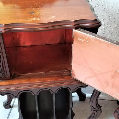 Lot #124  Pair of Depression era Smoking Stands