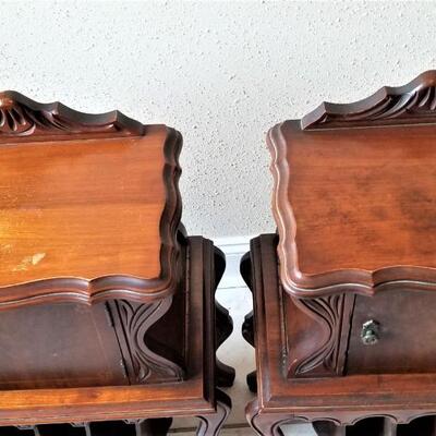 Lot #124  Pair of Depression era Smoking Stands