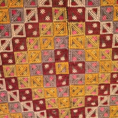 Lot #127 Textile with Vibrant colors - rug or wall hanging