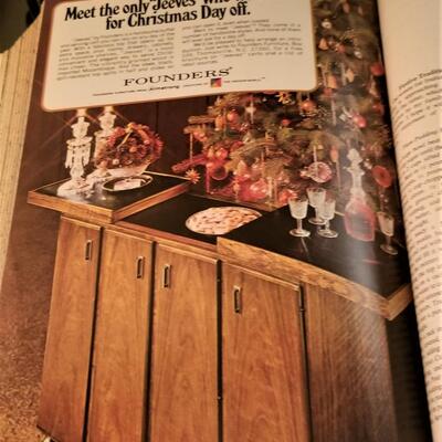 Lot #131  1969-1980 Hardcover Bound complete run of GOURMET magazine, along with the Gourmet cookbook