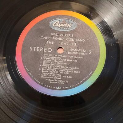 Lot 192: Vintage 1967 St. PEPPERS LONELY HEARTS CLUB Vinyl LP