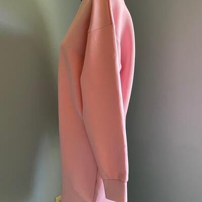 LOT 171  NEOPRENE OVERSIZE PINK SWEATSHIRT DRESS COVER UP 