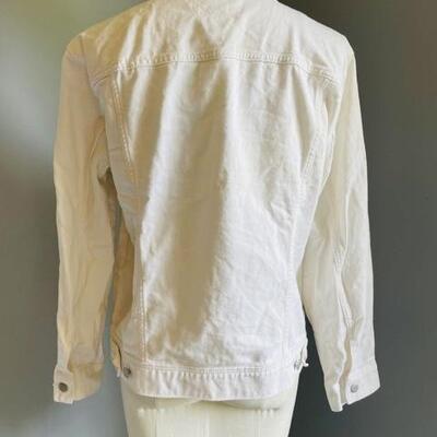 LOT 185  WHITE DENIM JACKET 