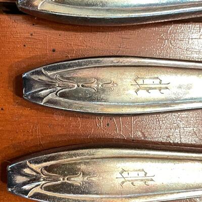 Lot 124-Silver-plated Flatware