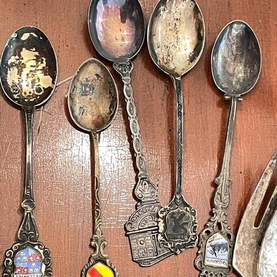 Lot 124-Silver-plated Flatware