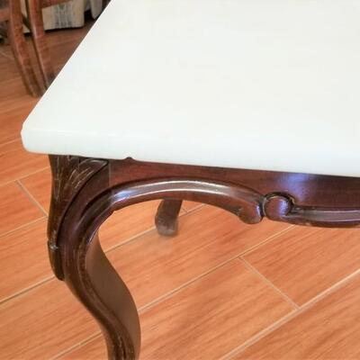 Lot #136  Marble Top Coffee Table