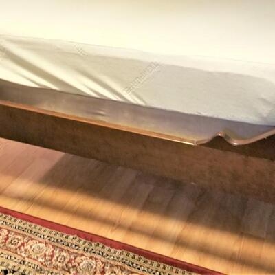 Lot #144 Vintage Curved Canopy Four Poster Bed - Tempur Pedic mattress - QUEEN