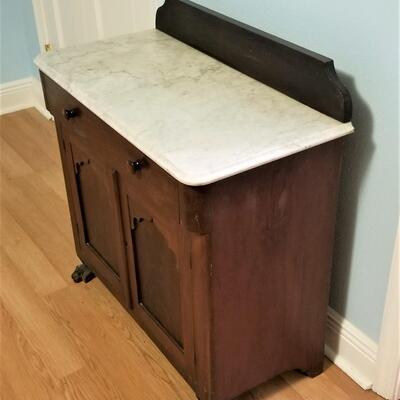 Lot #146  Antique Marble Top Washstand