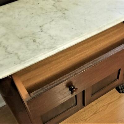 Lot #146  Antique Marble Top Washstand