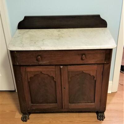 Lot #146  Antique Marble Top Washstand