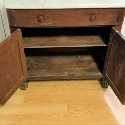 Lot #146  Antique Marble Top Washstand