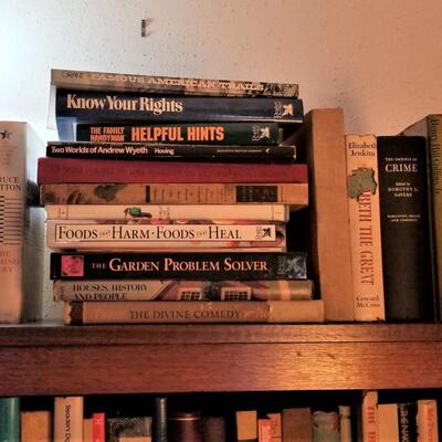 Lot #148  Lot of over 100 hardcover books (bookcase not included).