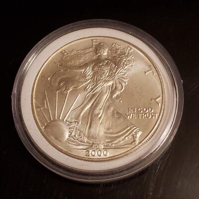  2000 American Silver Eagle 1 oz 999 silver 