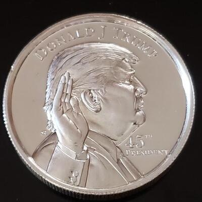 2 Oz silver Trump coin BU 