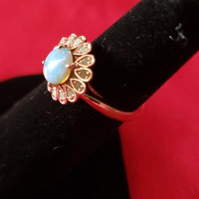 Sterling silver and gold  plated ring size 7