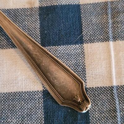 Lot 203: Antique Berry Spoon, Fork & Spoon
