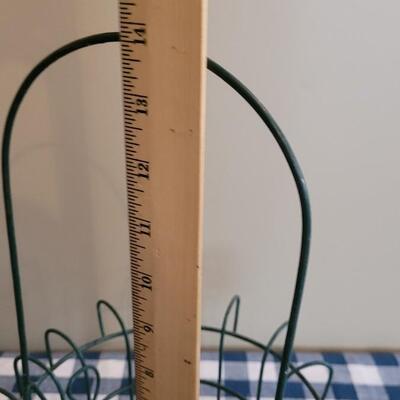 Lot 205 Green Metal Basket 