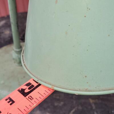 Lot 235: Antique GREEN Tabletop Lamp