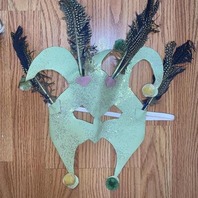 Assorted of 24 Hand Crafted Leather Halloween/Mardi Gras Masks