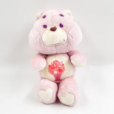 1985 LAVENDER CARE BEAR â€œSHARE BEARâ€ - MILKSHAKE