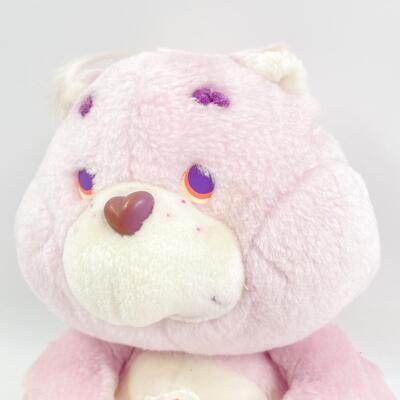 1985 LAVENDER CARE BEAR â€œSHARE BEARâ€ - MILKSHAKE