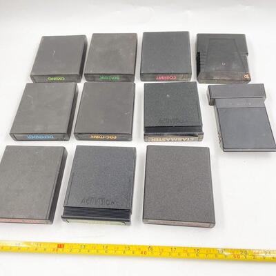 ATARI GAME LOT - PAC-MAN, STARMASTER, AND MORE