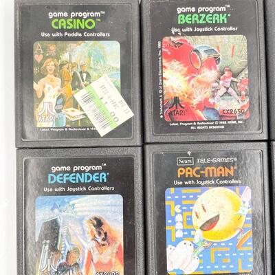 ATARI GAME LOT - PAC-MAN, STARMASTER, AND MORE