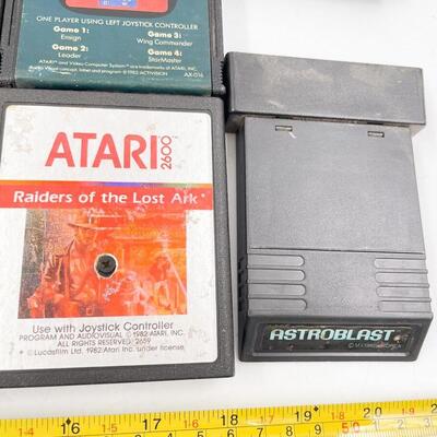 ATARI GAME LOT - PAC-MAN, STARMASTER, AND MORE