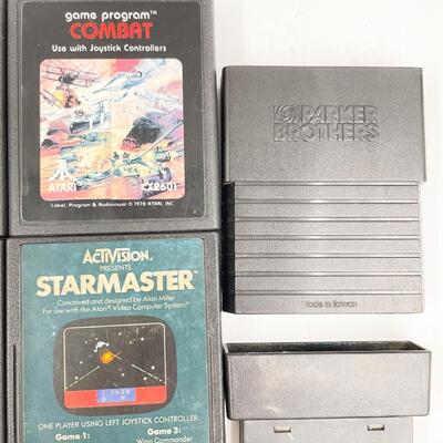 ATARI GAME LOT - PAC-MAN, STARMASTER, AND MORE