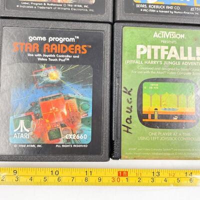 ATARI GAME LOT - PAC-MAN, STARMASTER, AND MORE