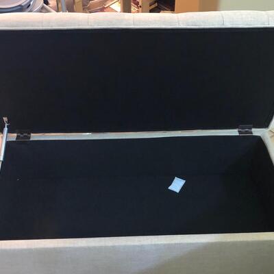 New tufted storage bench