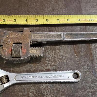 Lot 243: Vintage Pipe and Crescent Wrenches
