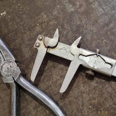 Lot 251: Assortment of Vintage Pliers and Wrench LOT H