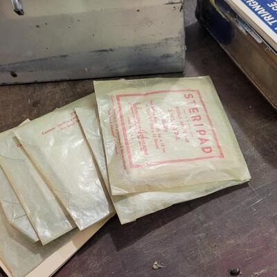 Lot 254: Vintage First Aid and Traffic Safety Reflector Kits