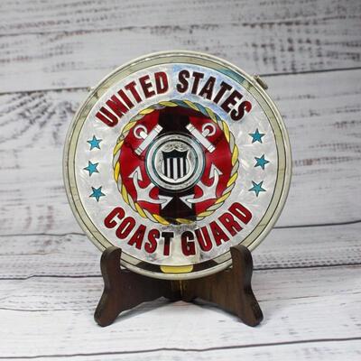 AMIA United States Coast Guard Small Stained Glass Panel