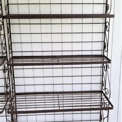 Lot #154  Pair of Metal Plant stands/Baker's Racks