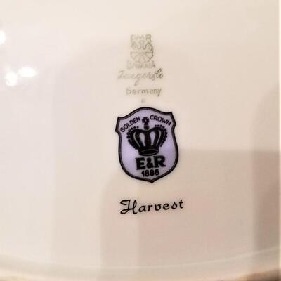 Lot #156  Large Lot of vintage Harvest-themed fine dinnerware