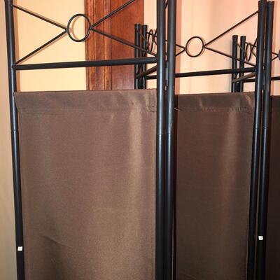 Legacy Decor fabric & metal 8 panel divider
