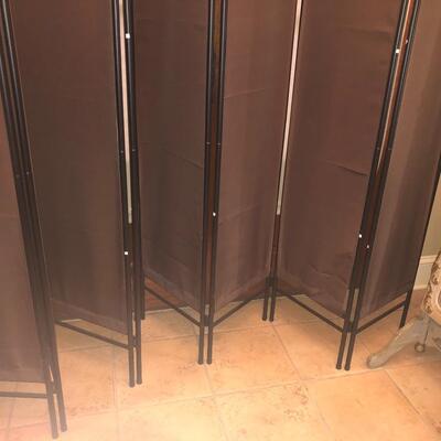 Legacy Decor fabric & metal 8 panel divider