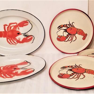 Lot #157  Vintage Crawfish/lobster ware