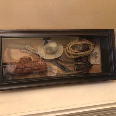 Western shadow box decor