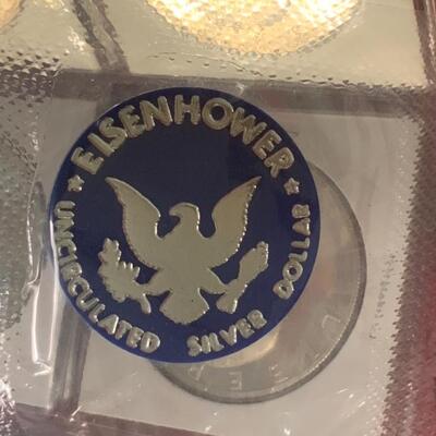 10 UNCIRCULATED 1971 iKE EISENHOWER SILVER DOLLARS S-MINT