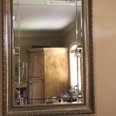 Gorgeous gold trim mirror