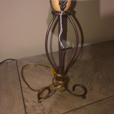 Two end table lamps