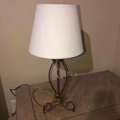 Two end table lamps