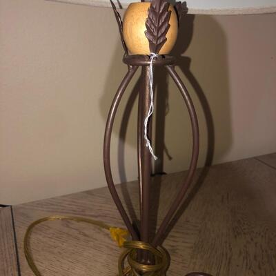 Two end table lamps