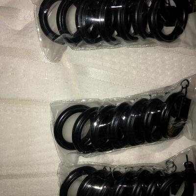 3 packs of new curtain rings
