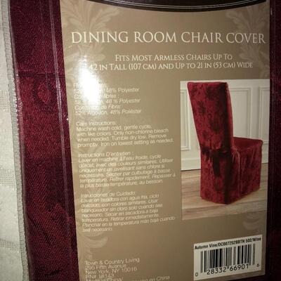 Autumn vine dining room chair cover