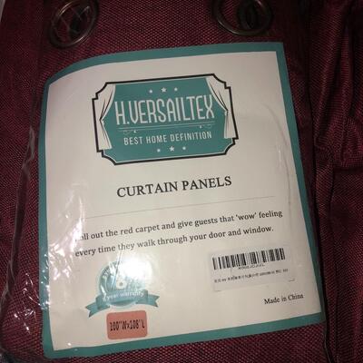 4 new H Versailtex curtain panels
