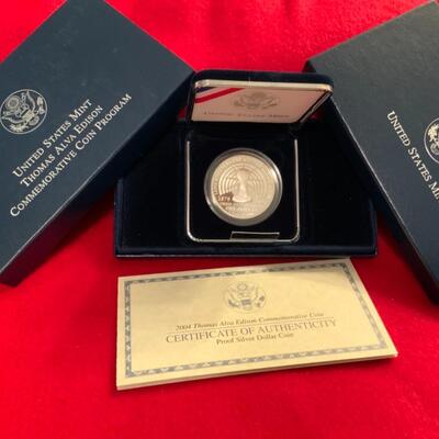 90% SILVER DOLLAR COIN. FEATURING THOMAS ALVA EDISON